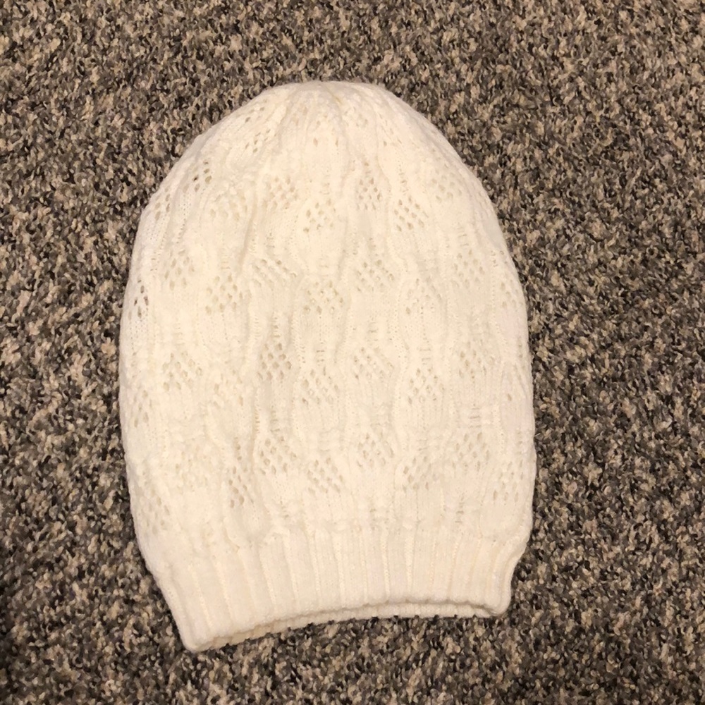 Cream Slalom Winter Hat